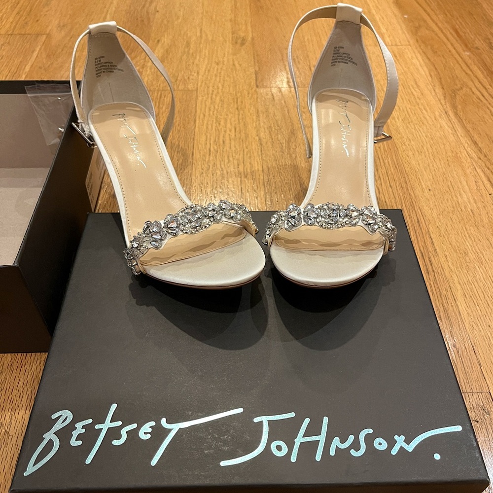 Betsey Johnson White Heels - Wedding